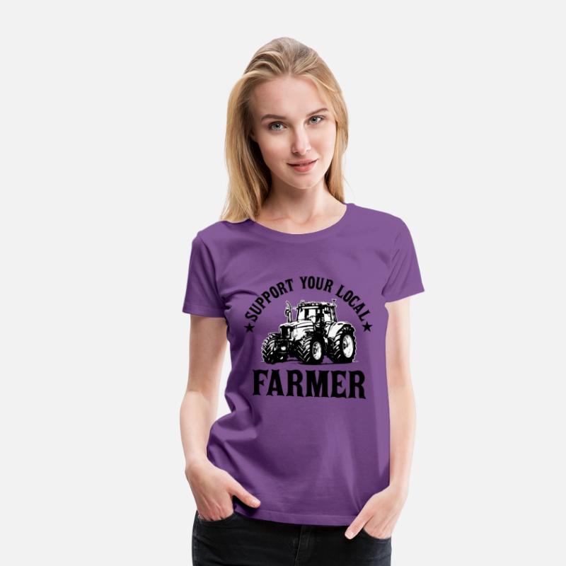 Vintage Support Your Local Farmers Farming Farmer