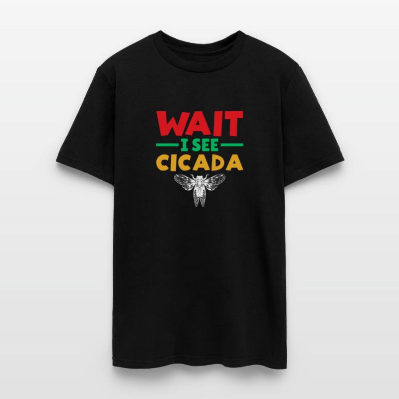 Wait I See Cicada, Funny Colorful Cicada Spring