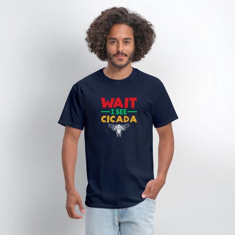 Wait I See Cicada, Funny Colorful Cicada Spring