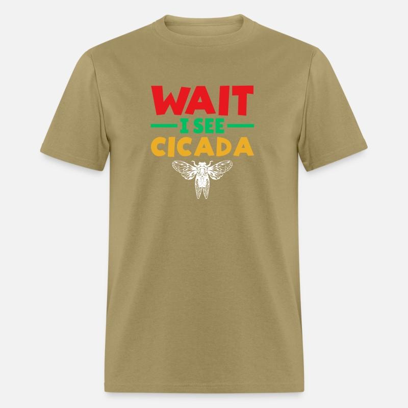Wait I See Cicada, Funny Colorful Cicada Spring