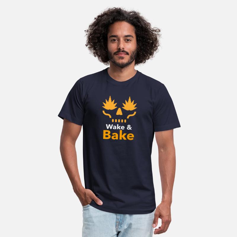 Wake & Bake Skull – Weed Leaf Eyes Design