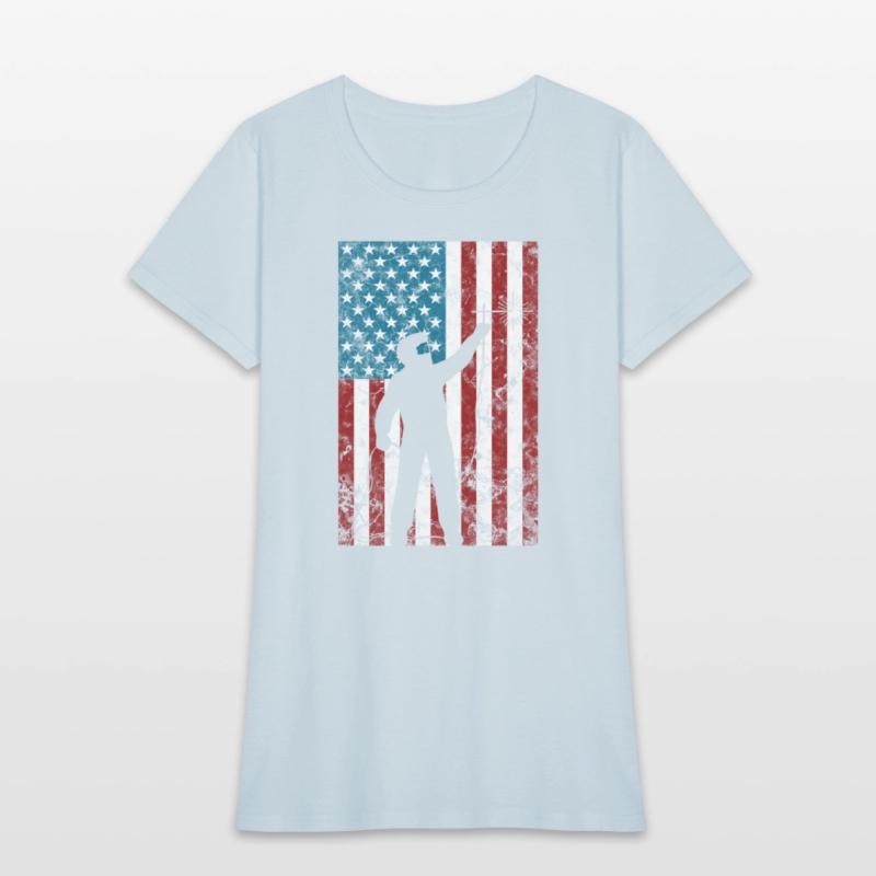 Welding Distressed Patriotic Welder American Flag