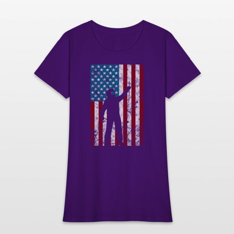 Welding Distressed Patriotic Welder American Flag
