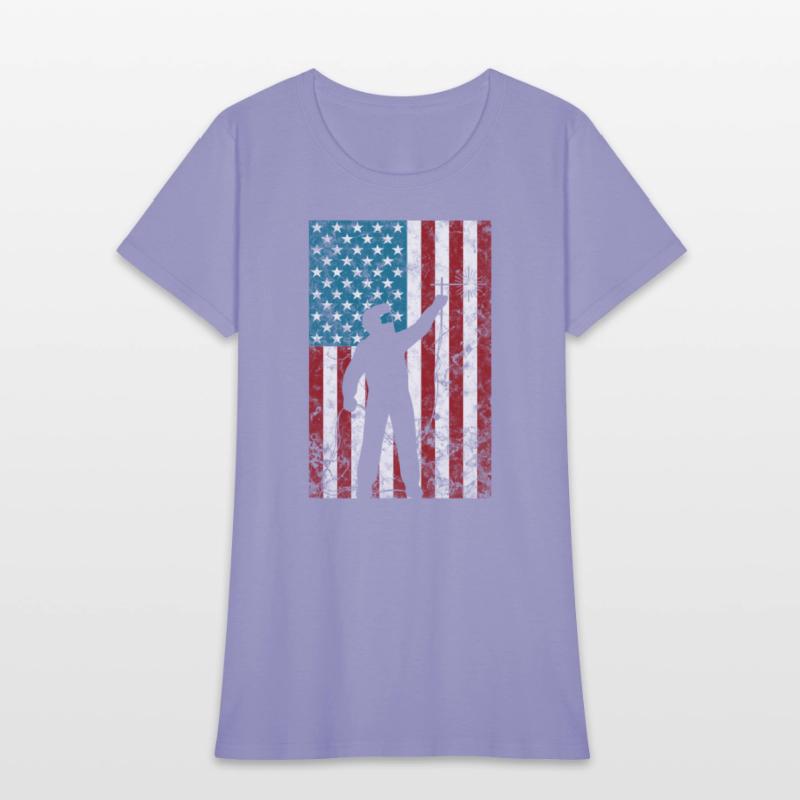 Welding Distressed Patriotic Welder American Flag