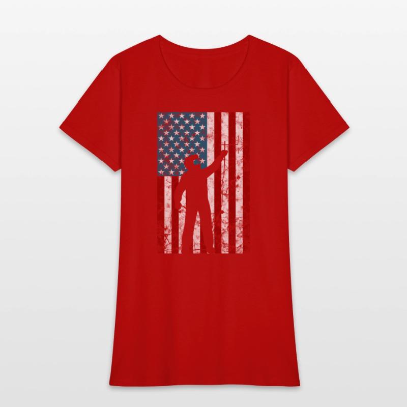 Welding Distressed Patriotic Welder American Flag