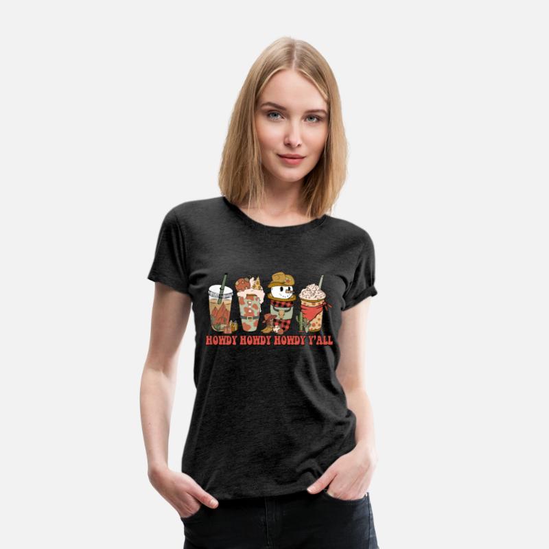 Western Funny Christmas Howdy Y'all funny Snowman
