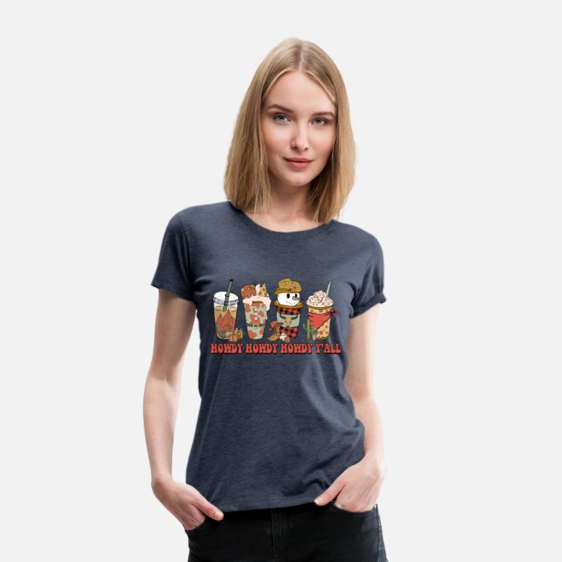 Western Funny Christmas Howdy Y'all funny Snowman