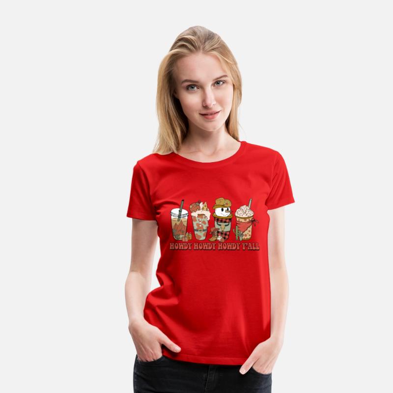 Western Funny Christmas Howdy Y'all funny Snowman