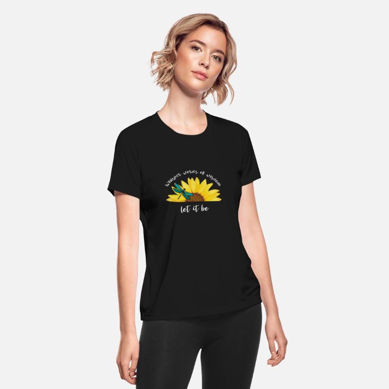 Whisper word to wisdom let it be Sunflower Hippie