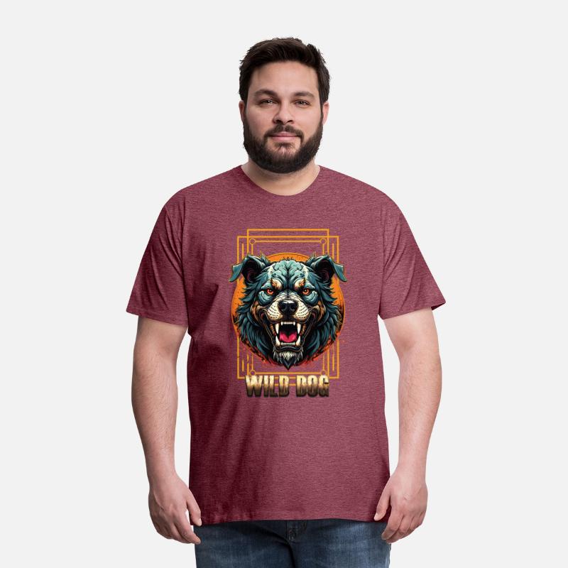 Wild Dog Tee – Fierce Beast Graphic Tee for Street