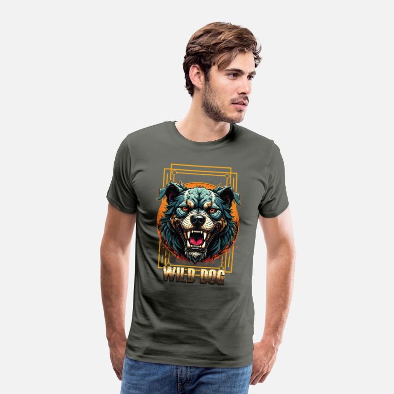 Wild Dog Tee – Fierce Beast Graphic Tee for Street