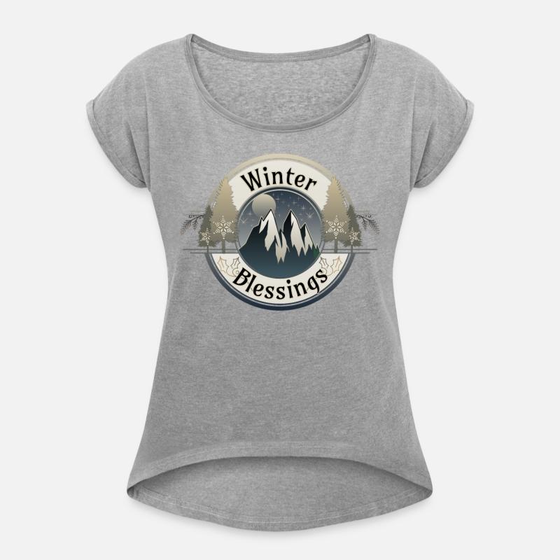 Winter Blessings Mountains and Star Light Badge