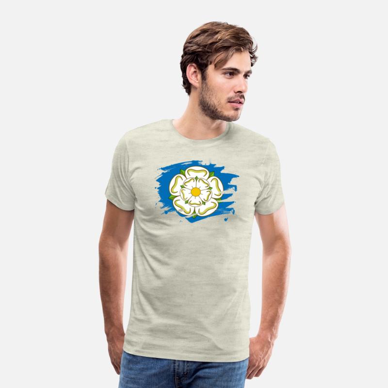 Yorkshire Flag Paint Splatter Design