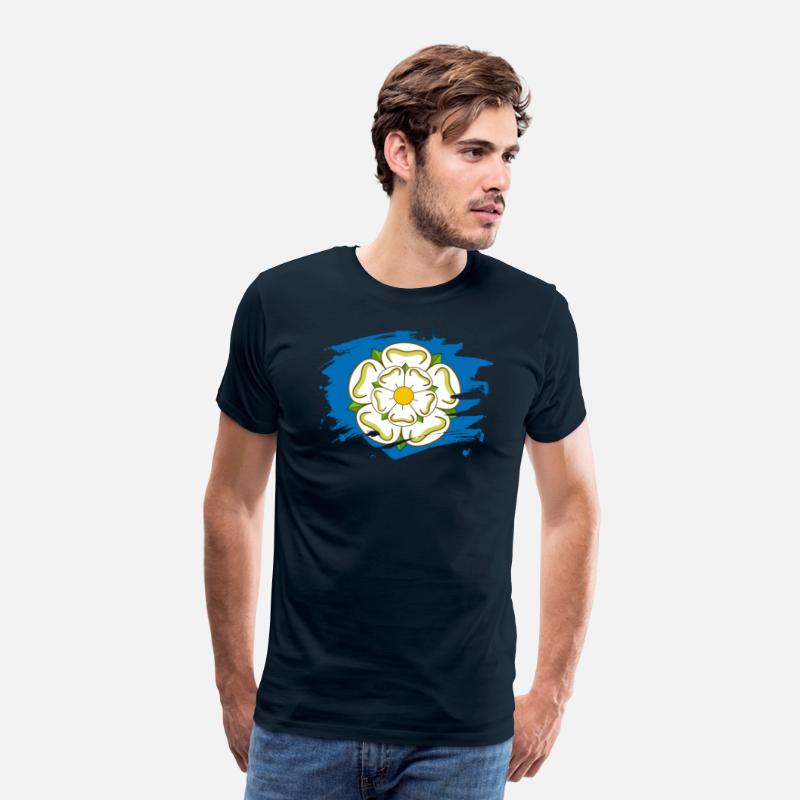 Yorkshire Flag Paint Splatter Design