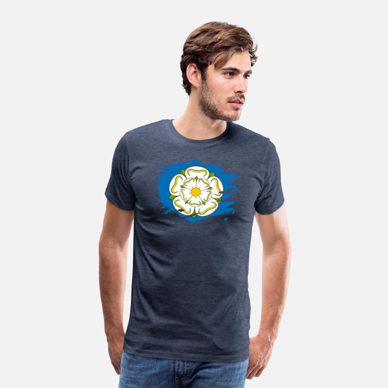 Yorkshire Flag Paint Splatter Design