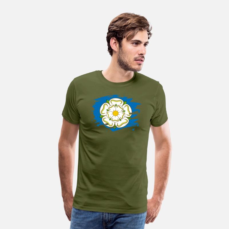 Yorkshire Flag Paint Splatter Design