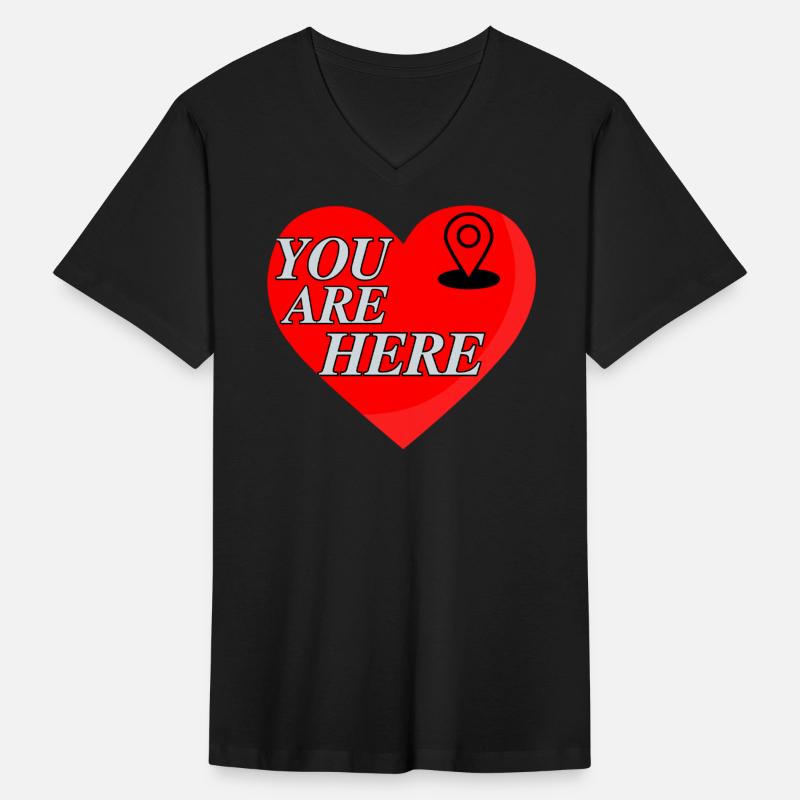 You Are Here Location in Heart Cute Love Relations