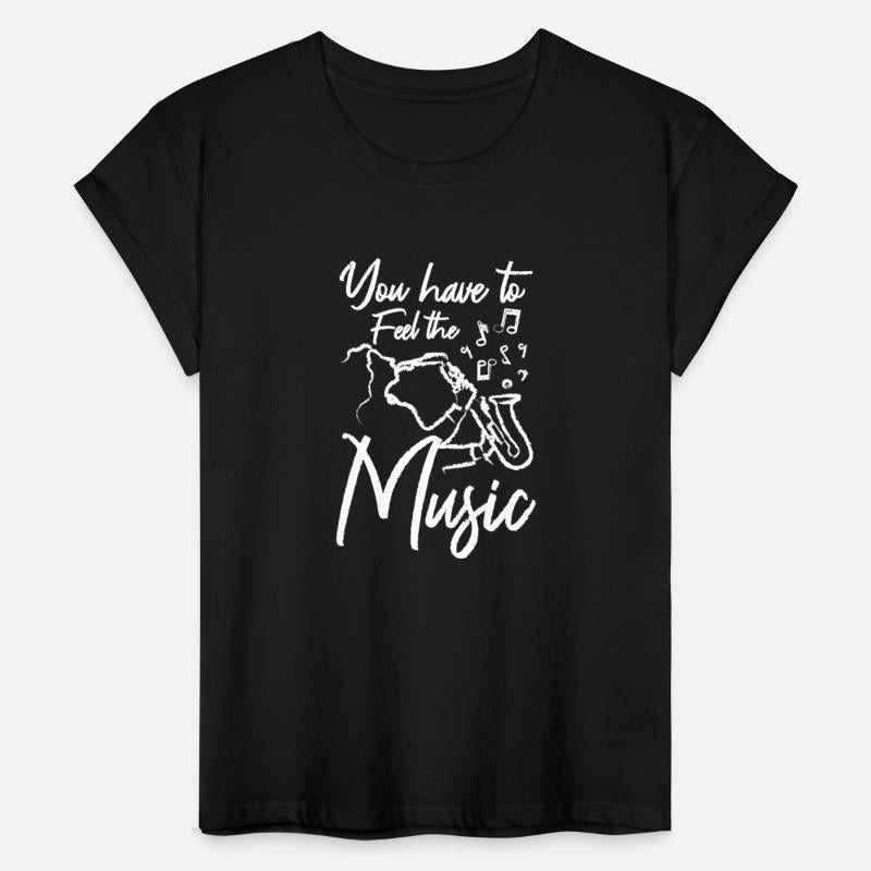 You have to feel the music saxophonist