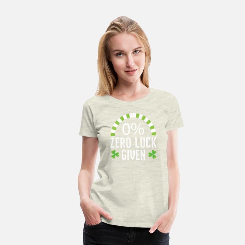 Zero Luck Given St. Patricks Day Irish Shamrock